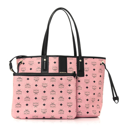 MCM Visetos Medium Liz Reversible Shopper Tote Soft Pink 1 of 19