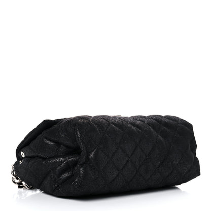 Stella McCartney Shaggy Deer Quilted Large Beckett Shoulder Bag Black 4 of 9