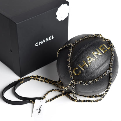Chanel Lambskin Chain Net and Basketball Black Dark Gold 11 of 11