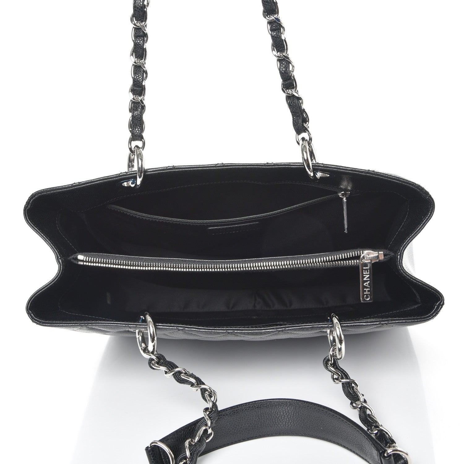 Chanel Caviar Quilted Grand Shopping Tote GST Black 5 of 7