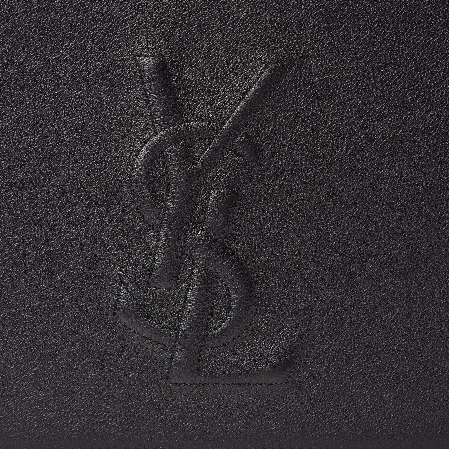 Calfskin Monogram Large Belle De Jour Clutch Black