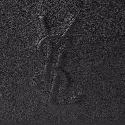 Saint Laurent Calfskin Monogram Large Belle De Jour Clutch Black 7 of 9