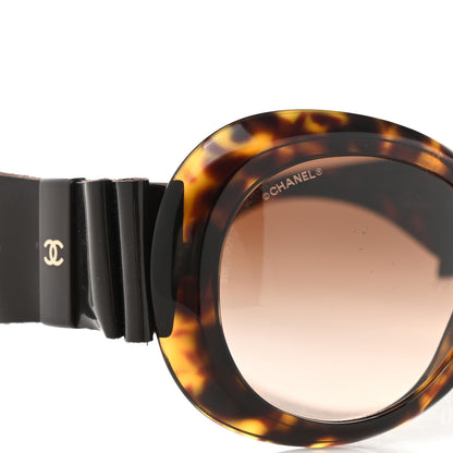 Chanel Acetate Patent CC Bow Sunglasses 5282-Q Tortoise 5 of 10