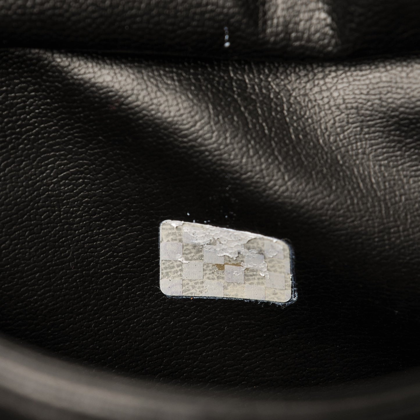 Lambskin Quilted Shopping Tote Black