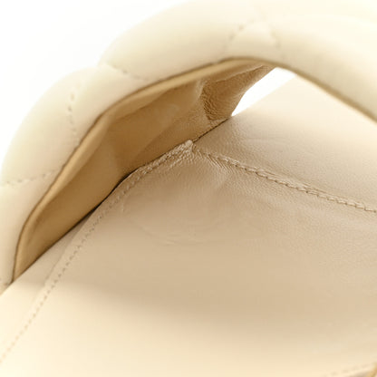 Bottega Veneta Nappa Matelasse Padded Flat Sandals 36 Sea Salt 9 of 12