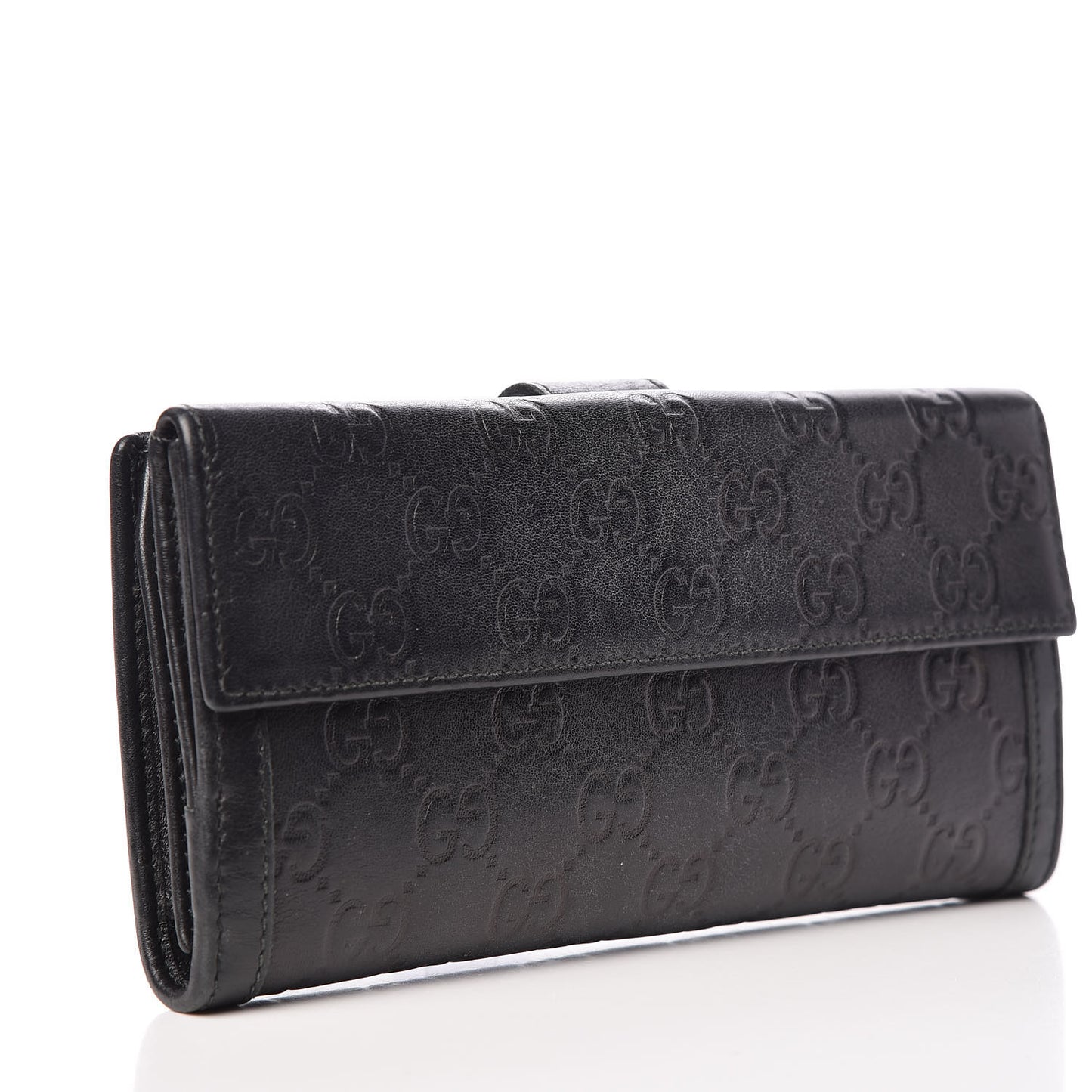 Guccissima Continental Wallet Black