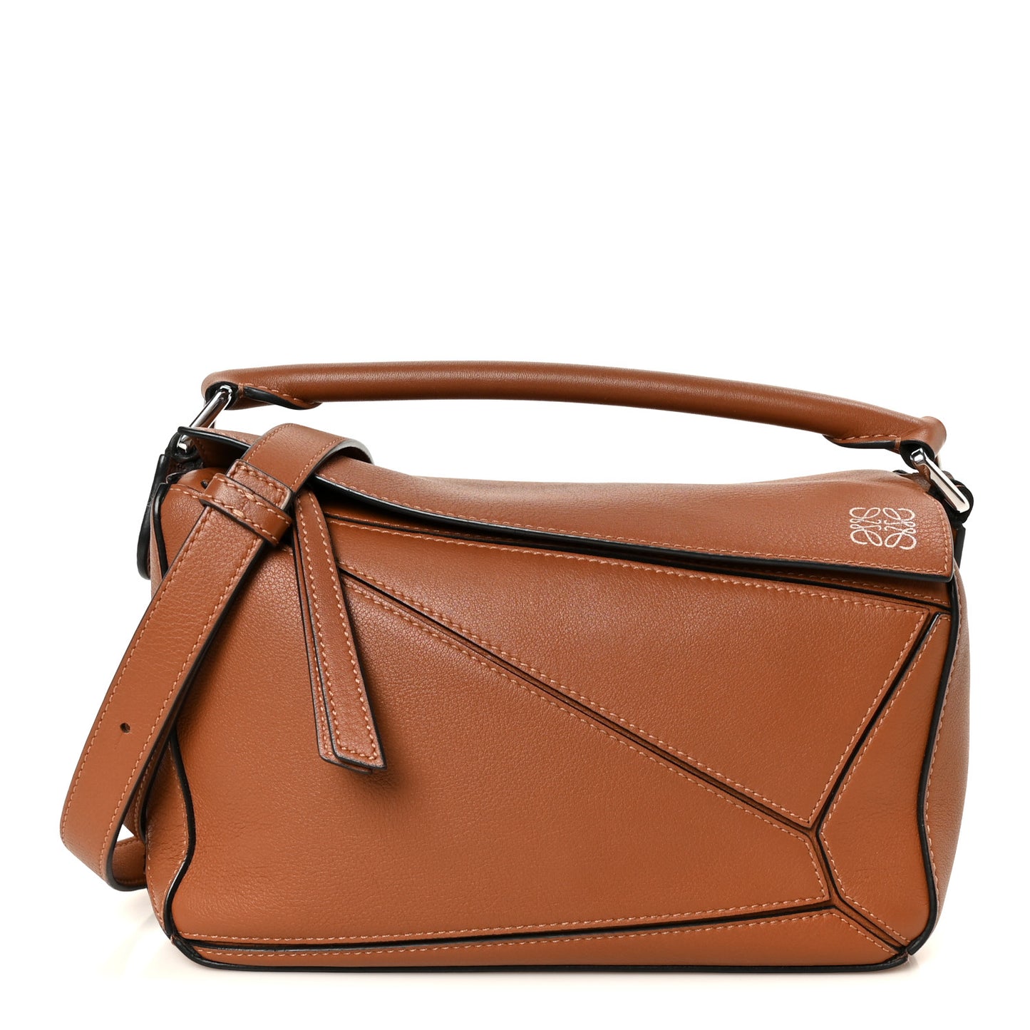 Calfskin Small Puzzle Bag Tan