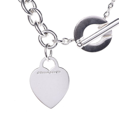 Tiffany Sterling Silver Heart Tag Toggle Necklace 6 of 6