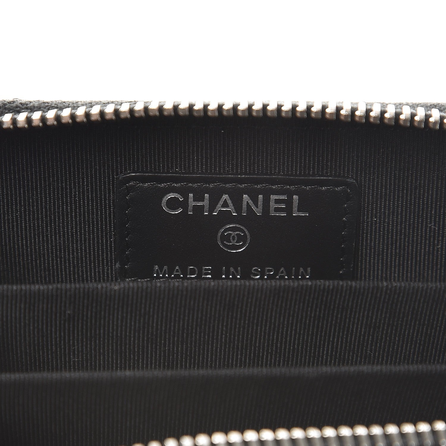 Chanel Patent Calfskin Quilted Zip Coin Purse Black 6 of 8