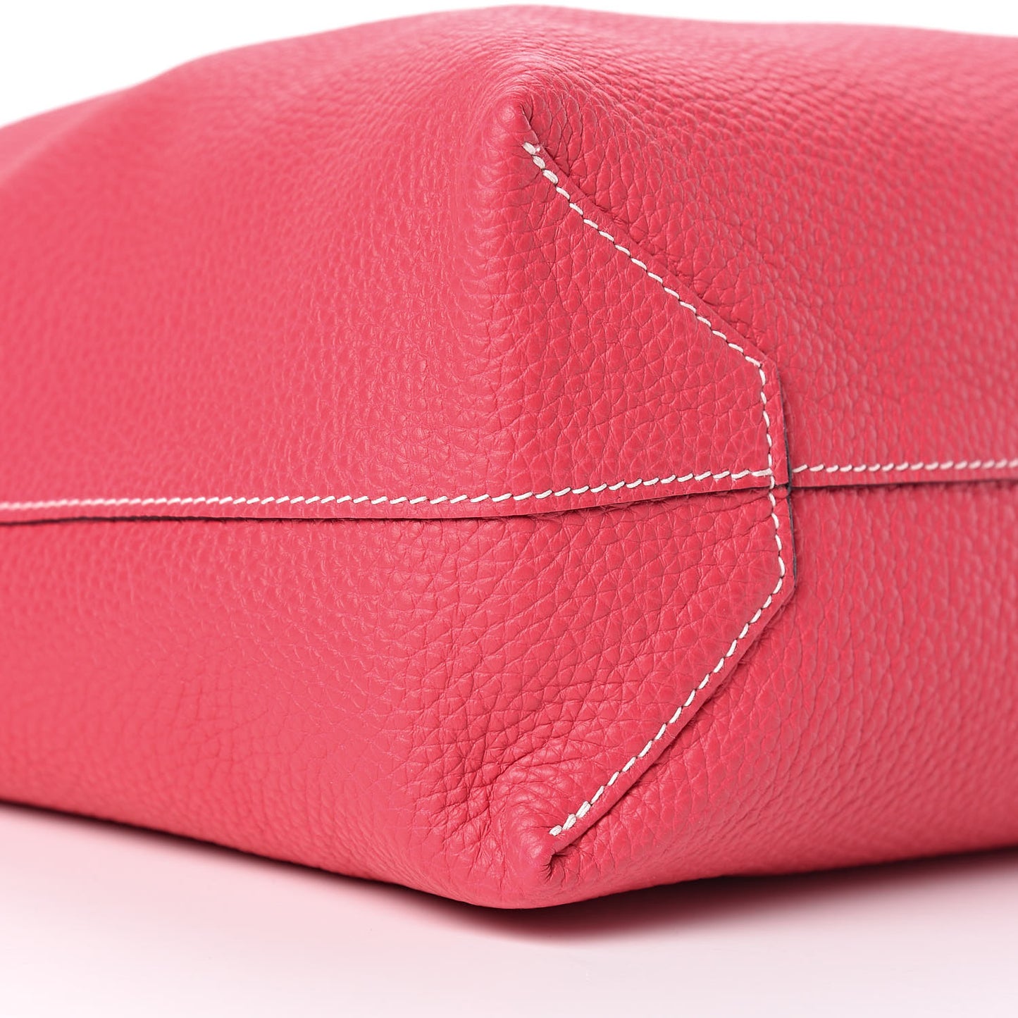 Taurillon Clemence Double Sens 36 Reversible Tote Bleu Nuit Rose Extreme