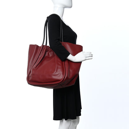 Proenza Schouler Calfskin XL Ruched Tote Bordeaux 2 of 11