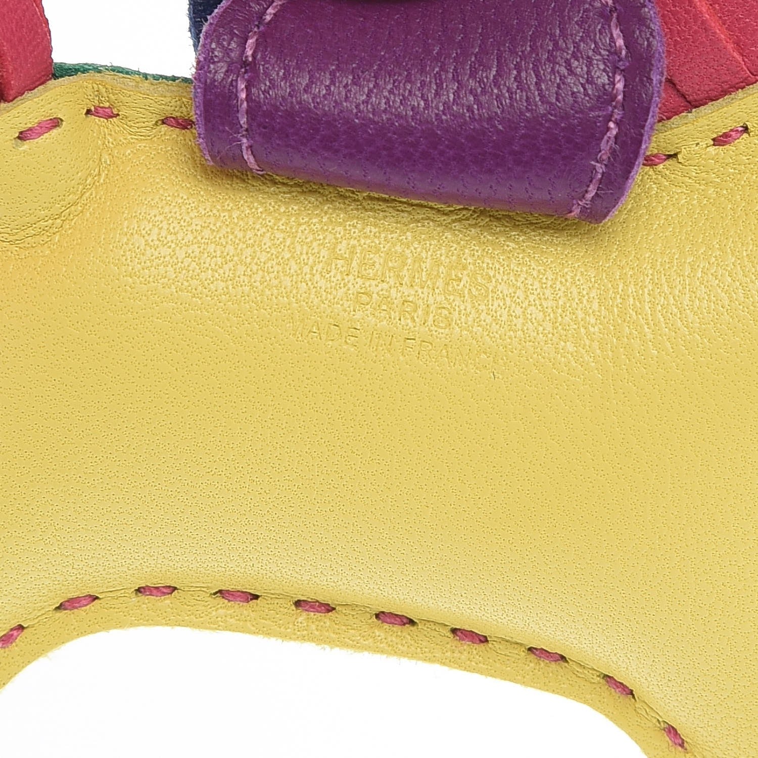 Hermes Milo Lambskin Grigri Rodeo Horse Bag Charm PM Menthe Bleu Electrique Soufre Violet Bleu Azur Rose Shocking 3 of 4