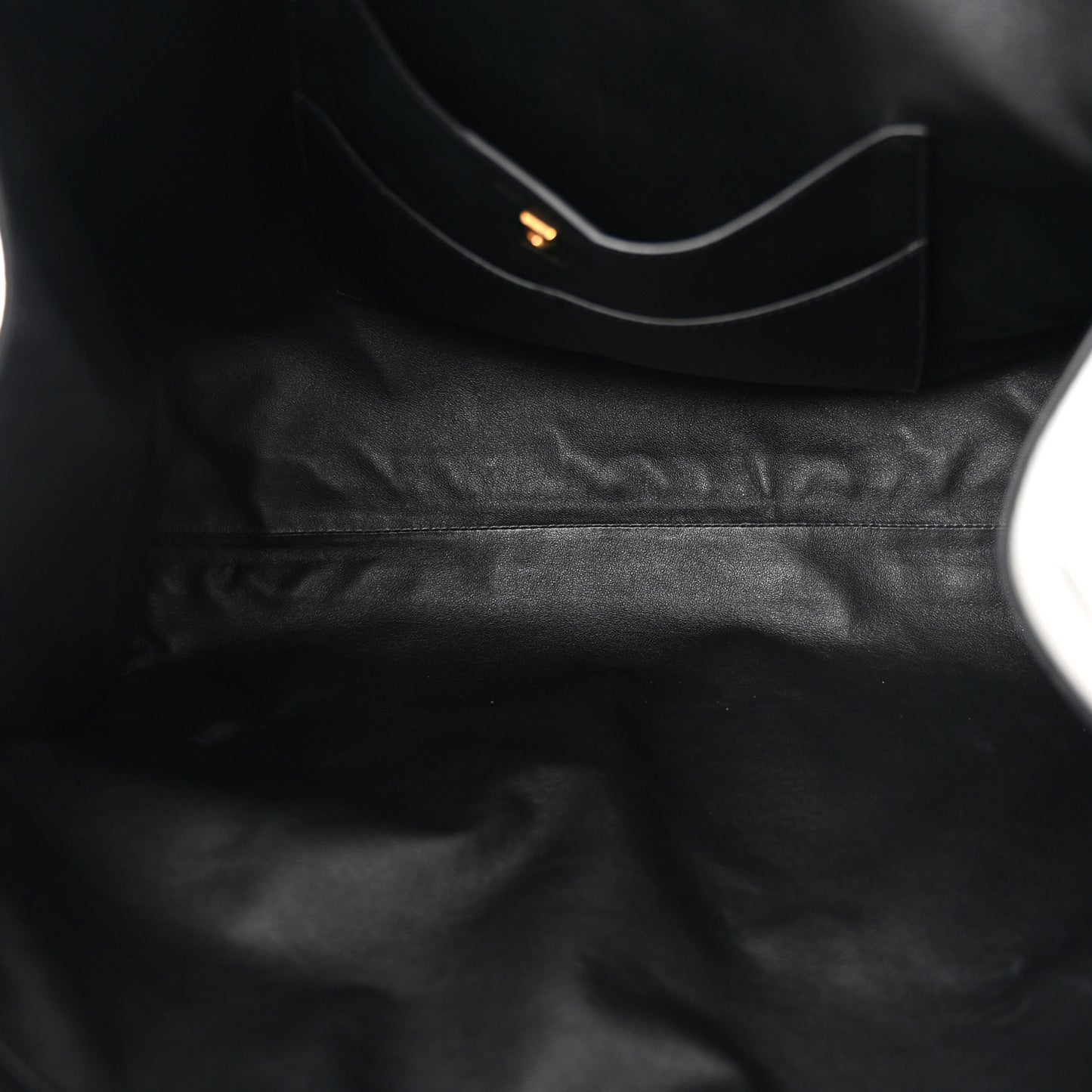 Calfskin Gancini Trifolio Tote Bag Black