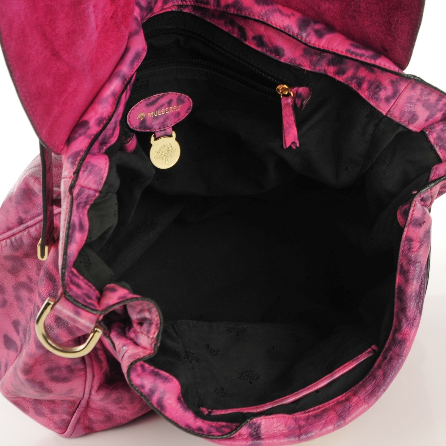 Mulberry Shiny Leopard Oversized Alexa Peony Pink 5 of 9