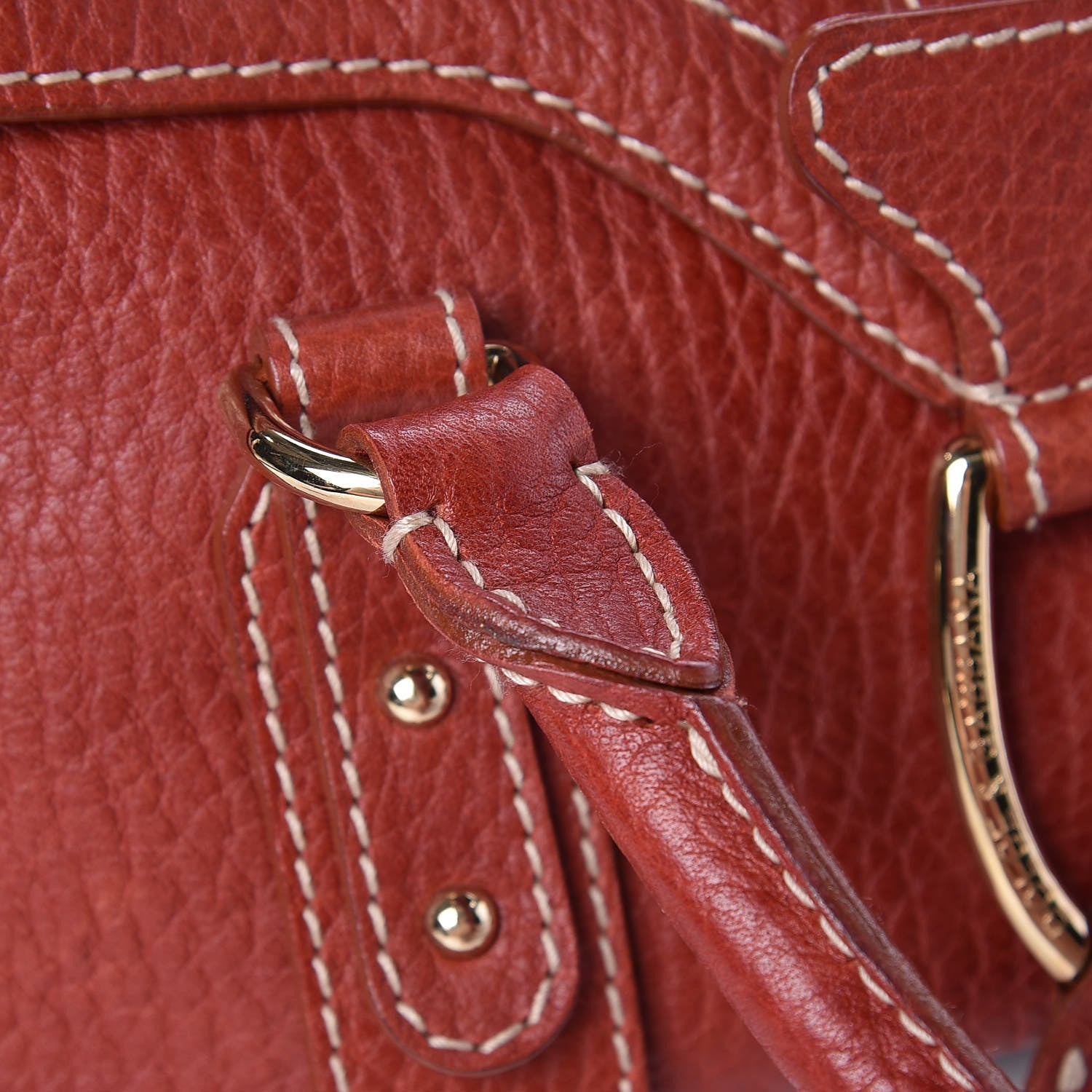 Dolce & Gabbana Calfskin Satchel Red 13 of 14