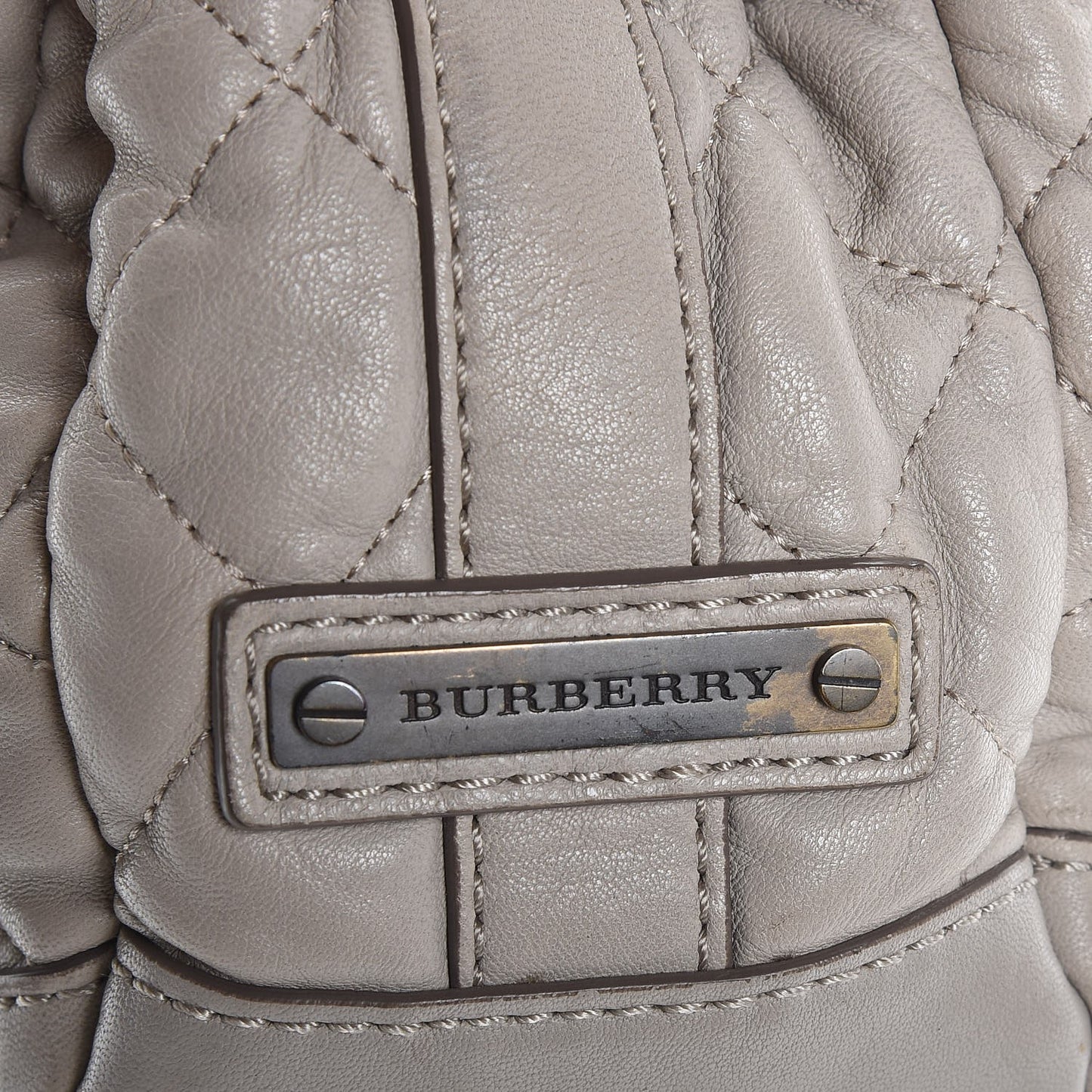 Lambskin Quilted Medium Enmore Hobo Grey