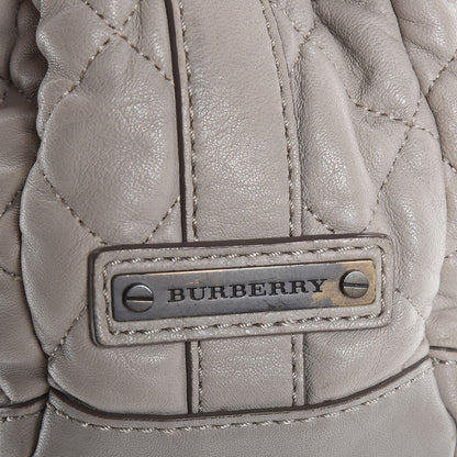 Burberry Lambskin Quilted Medium Enmore Hobo Grey 14 of 21