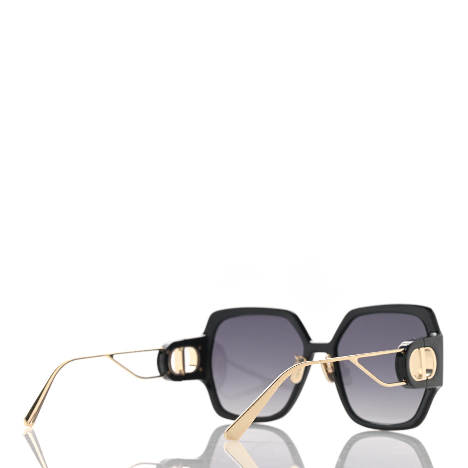 Christian Dior Acetate Square 30 Montaigne Sunglasses Black 4 of 8