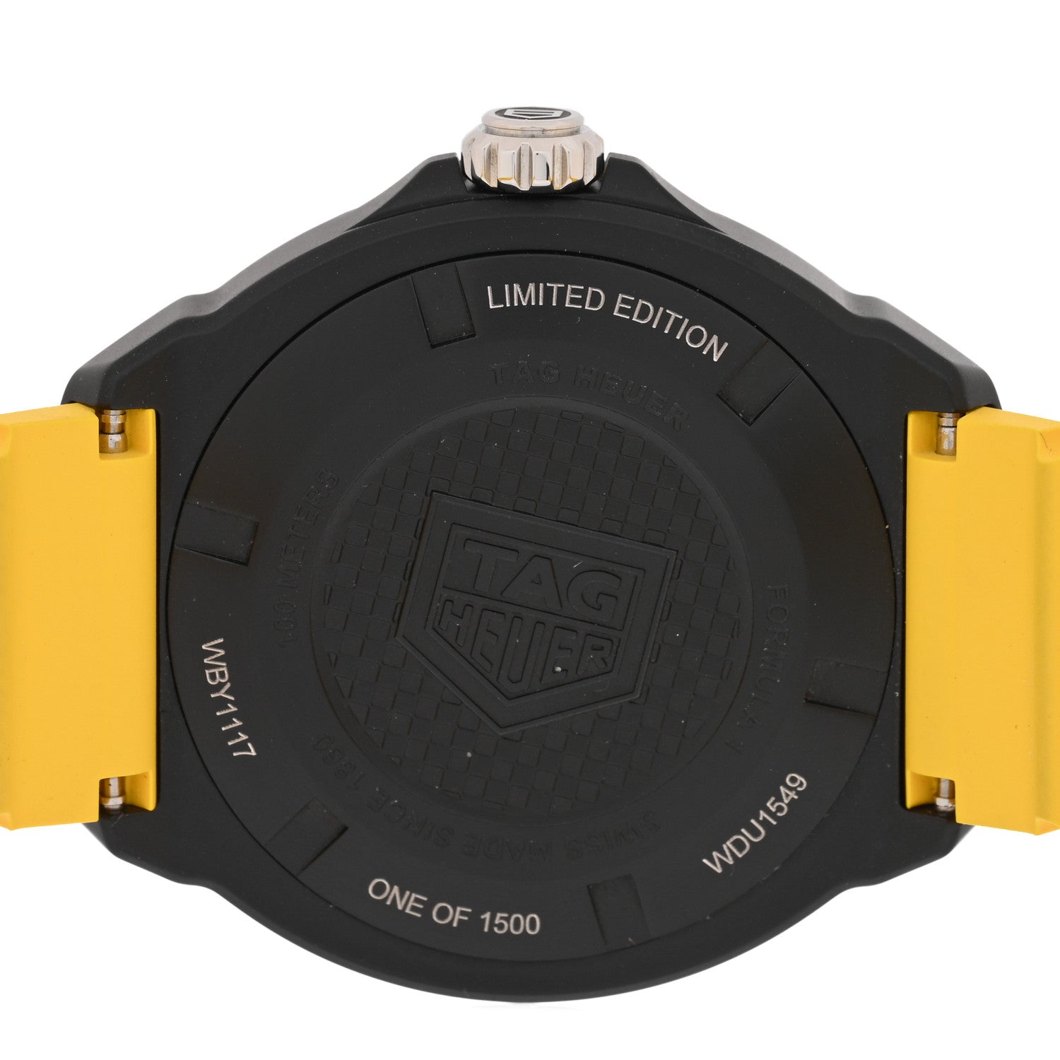Tag Heuer DLC Stainless Steel Rubber 38mm Formula 1 Solargraph Quartz Watch Black WBY1117 4 of 5
