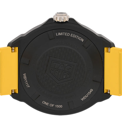 Tag Heuer DLC Stainless Steel Rubber 38mm Formula 1 Solargraph Quartz Watch Black WBY1117 4 of 5