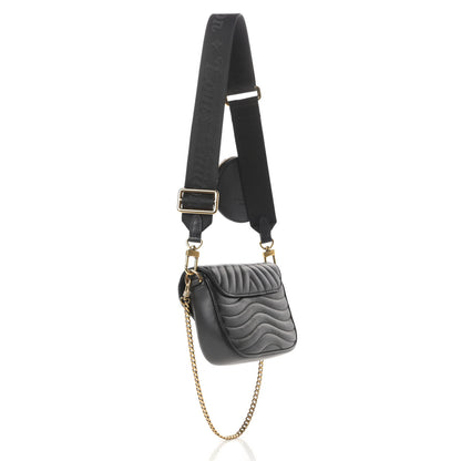 Louis Vuitton Calfskin New Wave Multi Pochette Black 3 of 9