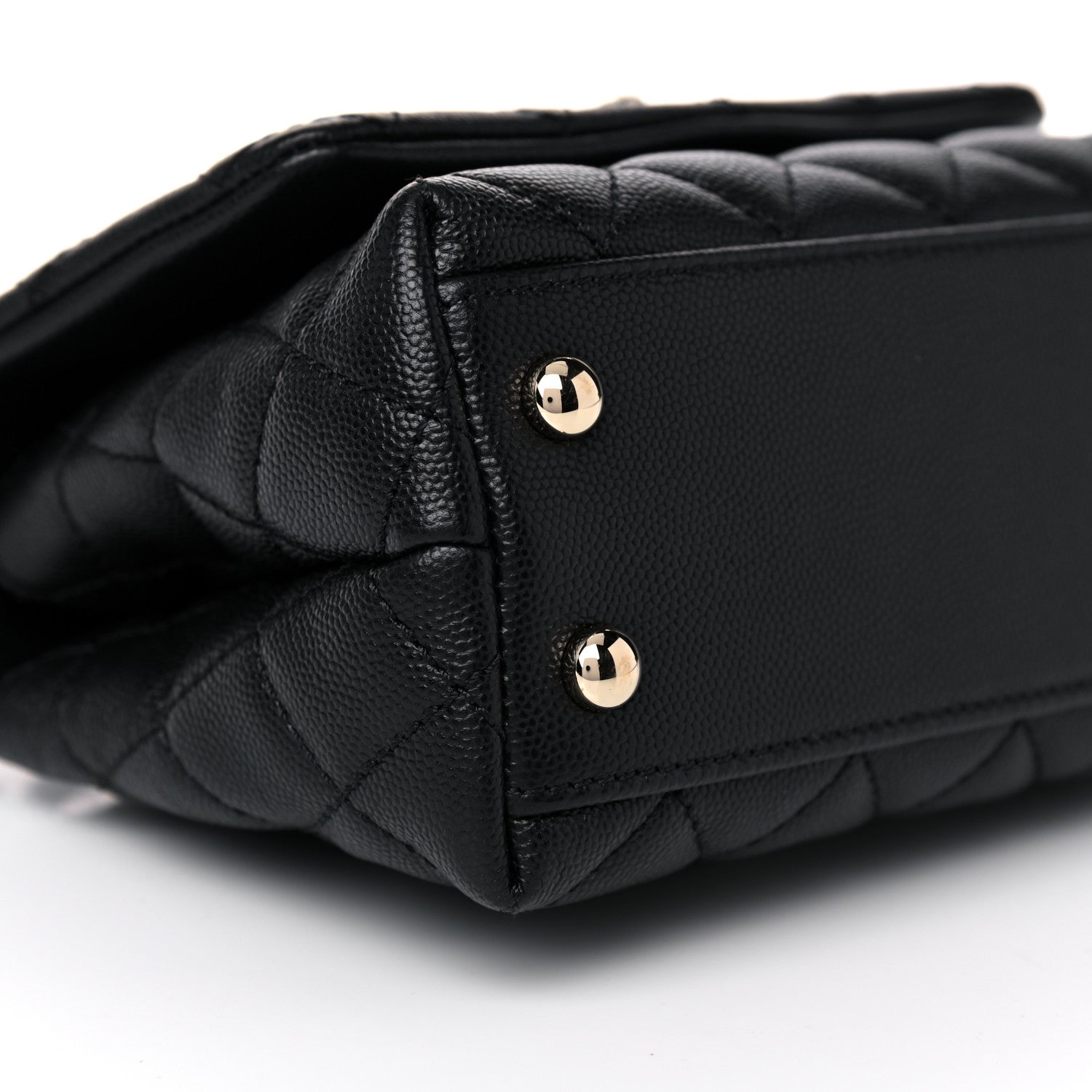 Chanel Caviar Quilted Extra Mini Coco Handle Flap Black 8 of 9