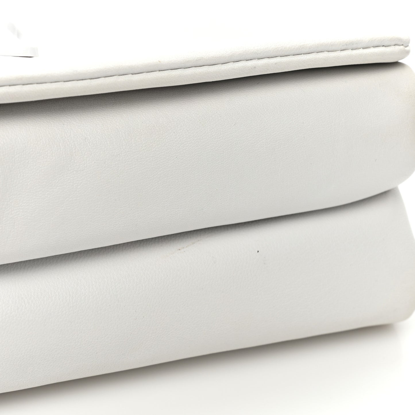 Palazzo Medusa Flap Bag White