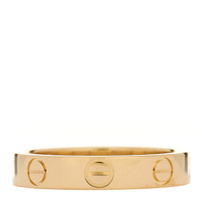 Cartier 18K Yellow Gold 3.5mm LOVE Wedding Band Ring 49 4.75 3 of 5