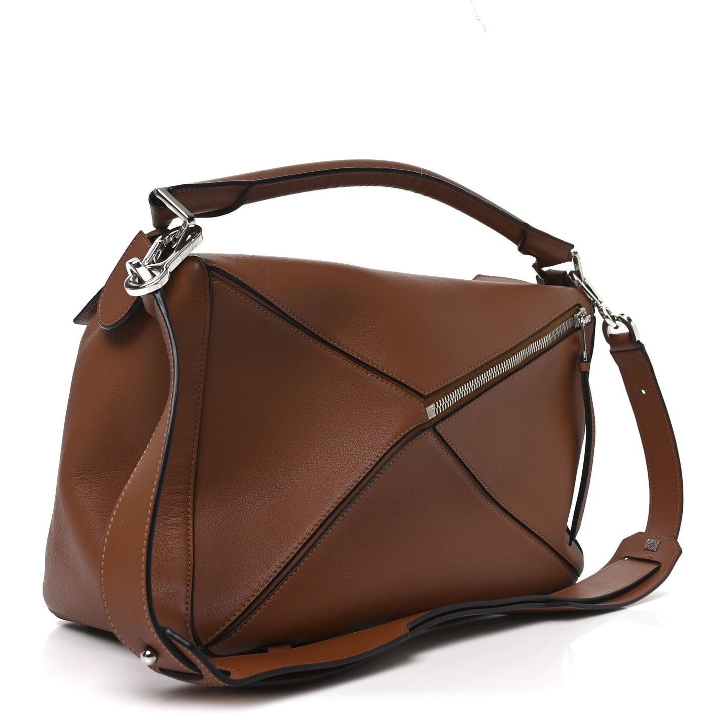 Calfskin Large Puzzle Bag Tan