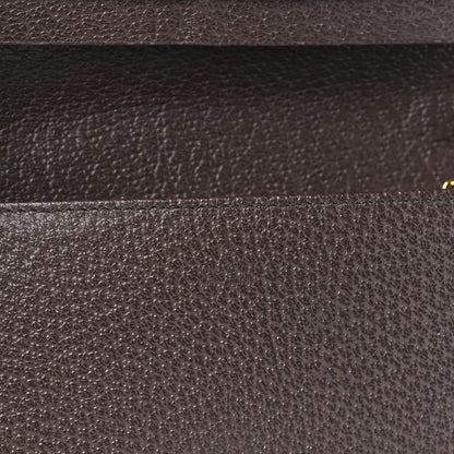 Gucci Monogram Jumbo GG Textured Dollar Calfskin Embroidered Horsebit 1955 Wallet On Chain Camel Ebony New Acero Multicolor 5 of 9