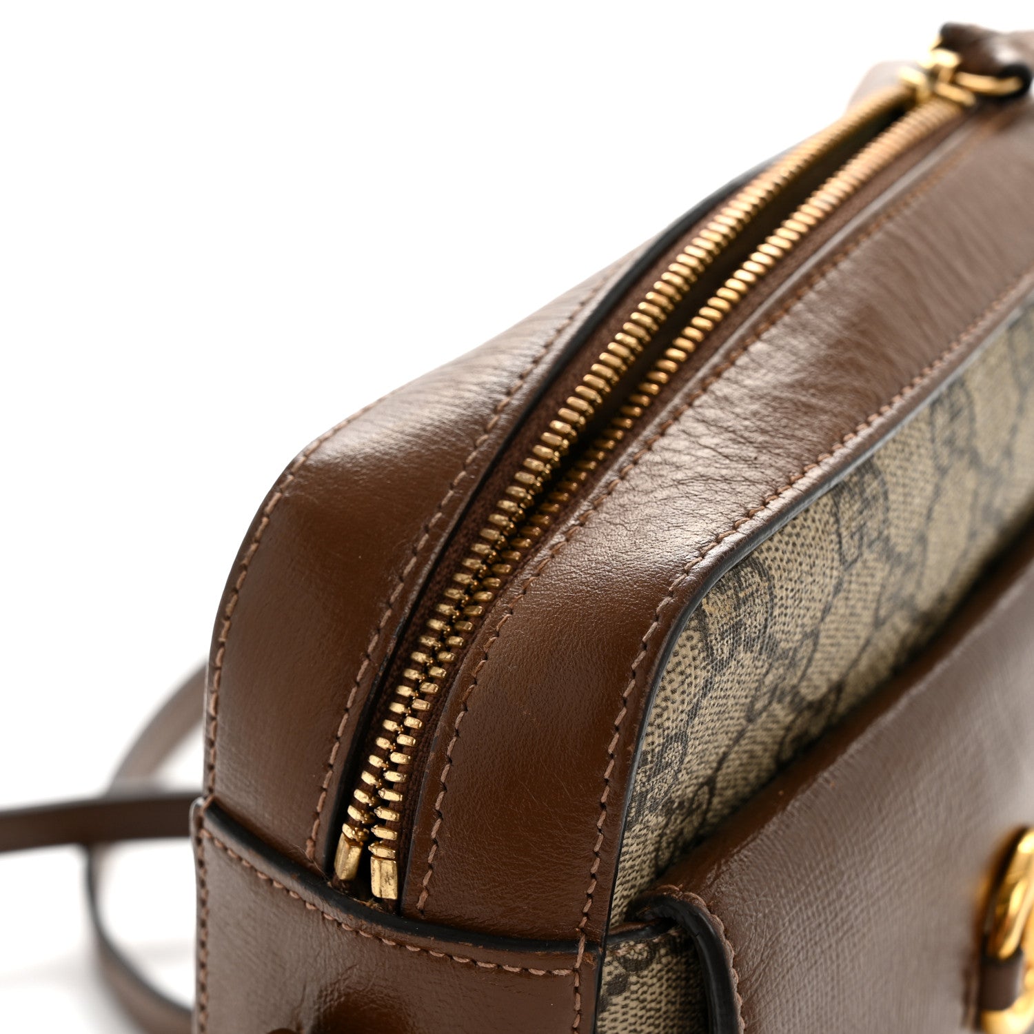 Gucci GG Supreme Monogram Small Horsebit 1955 Shoulder Bag Beige Brown Sugar 14 of 14