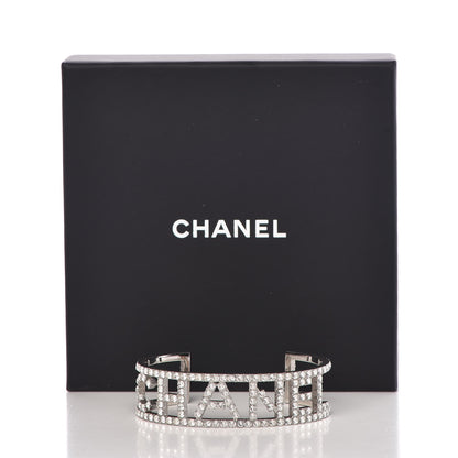 Chanel Crystal Logo Cuff M Silver 5 of 5