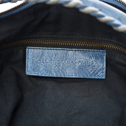 Balenciaga Agneau Classic Hardware Day Hobo Bleu Glacier 5 of 19