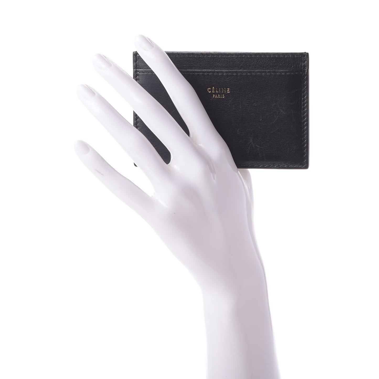 Smooth Lambskin Card Holder Black