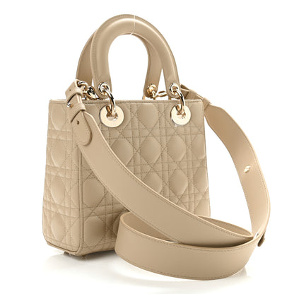 Christian Dior Lambskin Cannage Small My ABC Lady Dior Beige 3 of 11