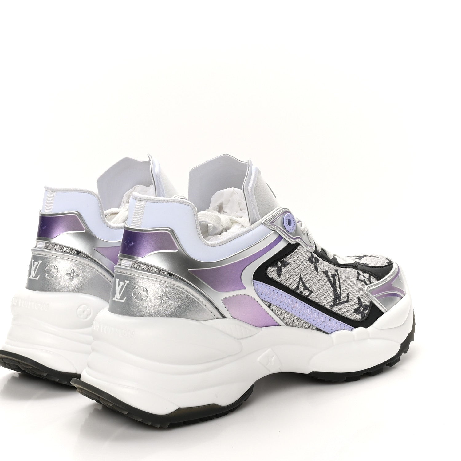 Louis Vuitton Monogram Calfskin Run 55 Sneakers 39.5 Lilac 6 of 10