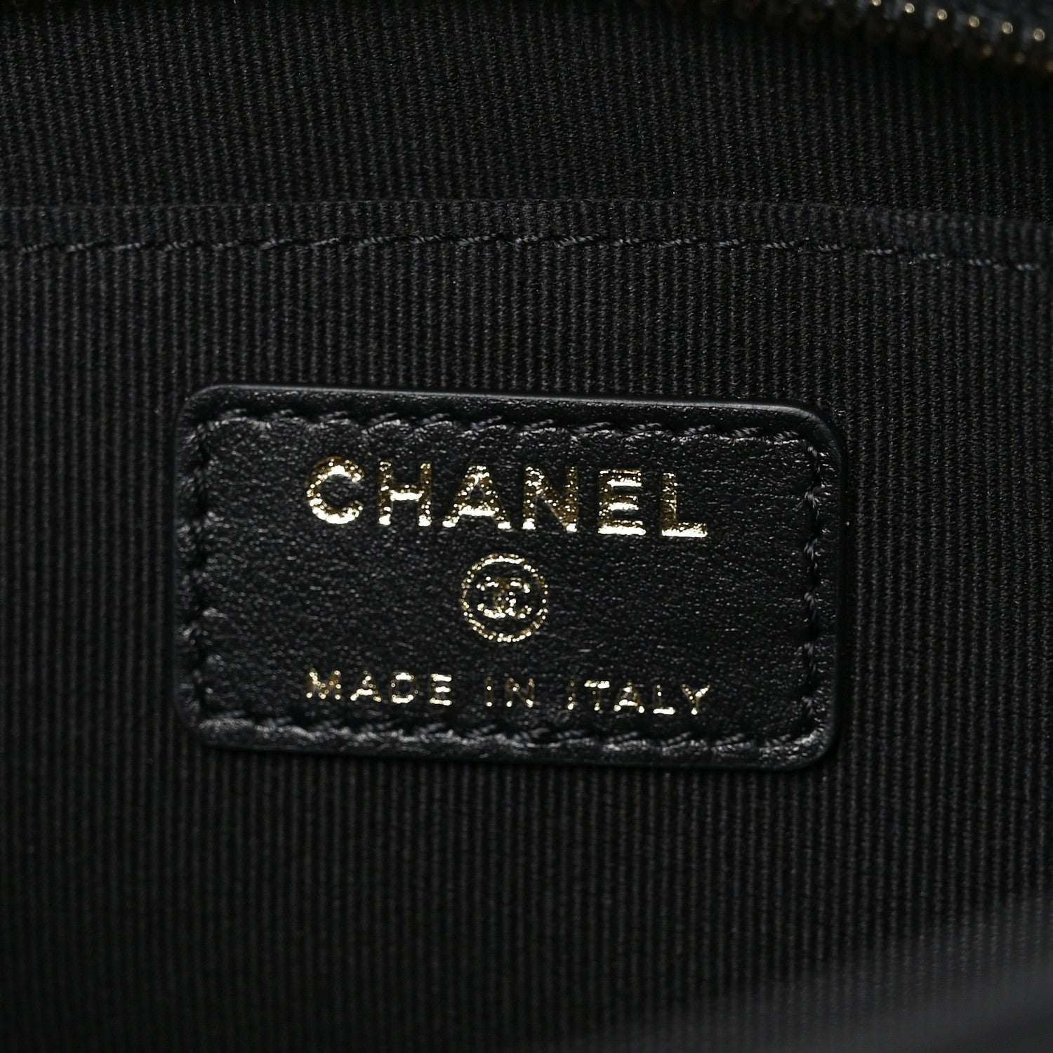 Chanel Shiny Caviar Quilted Chain Pouch Black 6 of 10