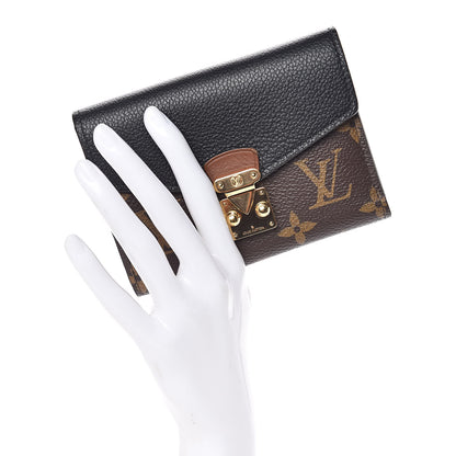 Louis Vuitton Monogram Pallas Compact Wallet NM Black 2 of 9