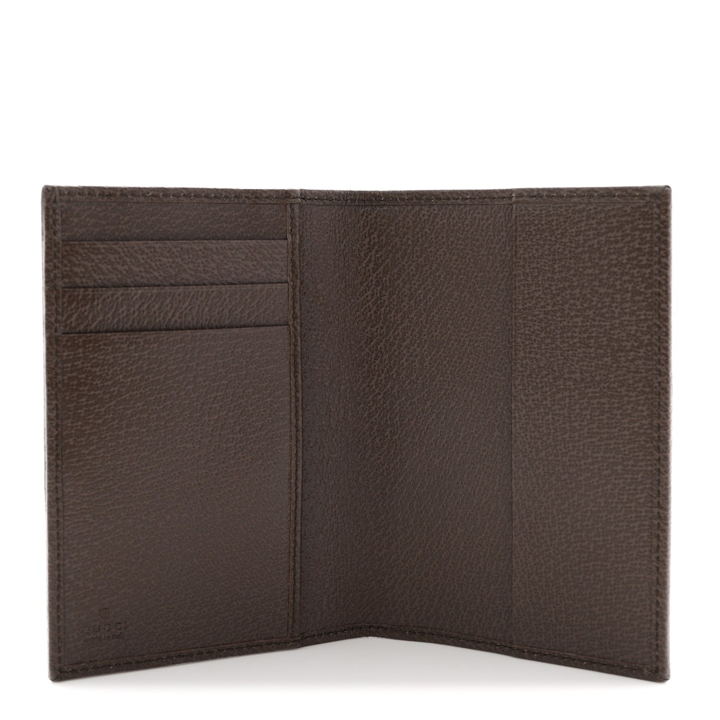 GG Supreme Monogram Web Passport Case Beige Brown