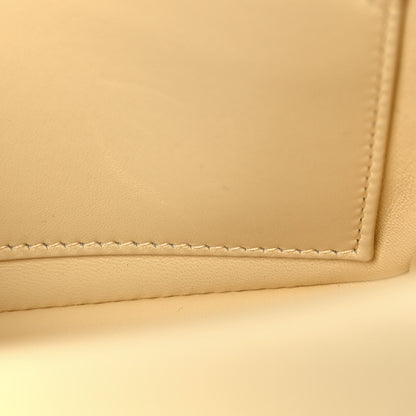 Christian Dior Calfskin Cannage Small Caro Bag Pale Yellow 13 of 14