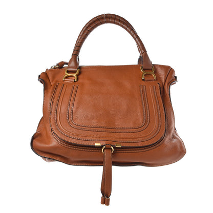 Chloe Calfskin Large Marcie Satchel Tan 1 of 8