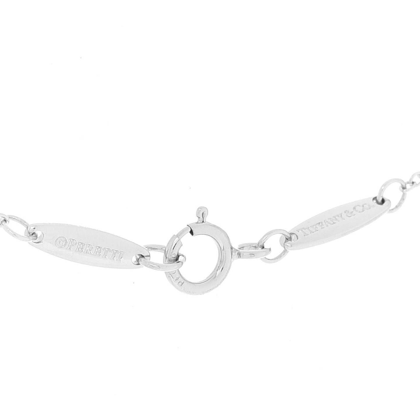Platinum Diamond 6mm Elsa Peretti Teardrop Pendant Necklace