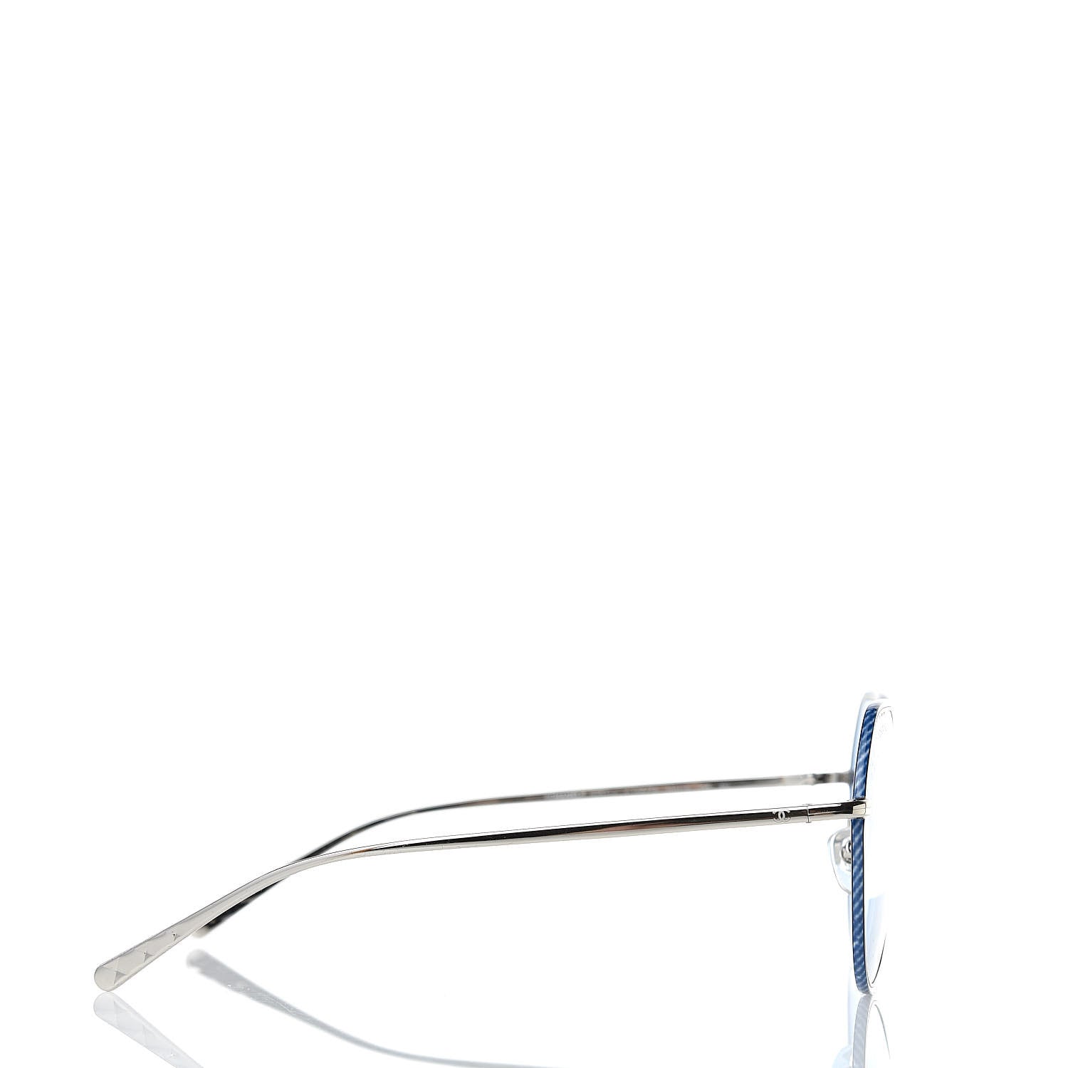 Chanel Round Sunglasses 4251-J Silver Blue 3 of 8