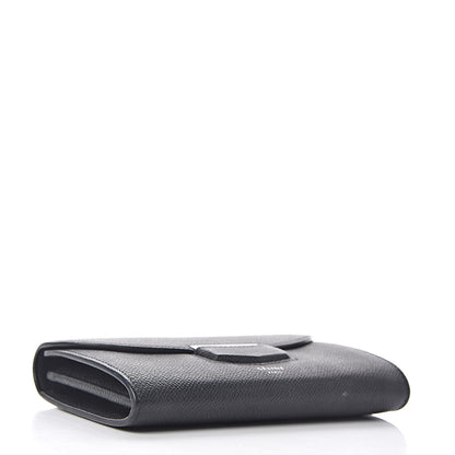 Celine Grained Calfskin Medium Trotteur Multifunction Flap Wallet Black 4 of 13