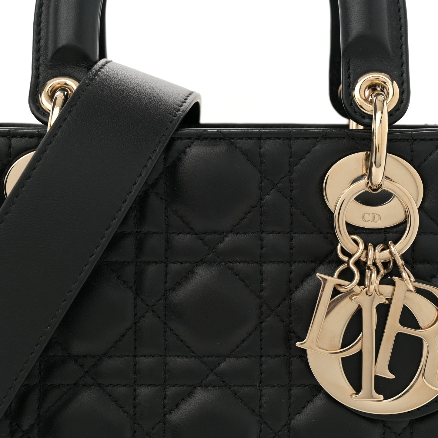 Lambskin Cannage Small My ABCDior Lady Dior Black