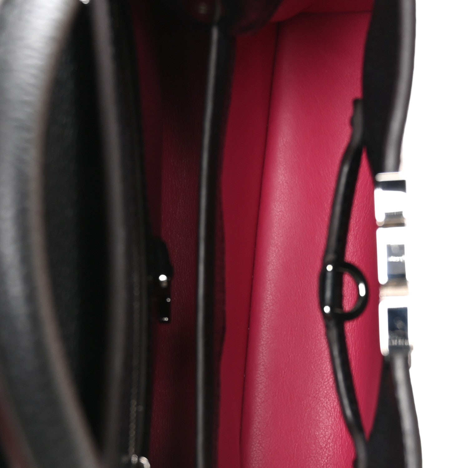 Louis Vuitton Taurillon Capucines BB Black Fuchsia 5 of 11