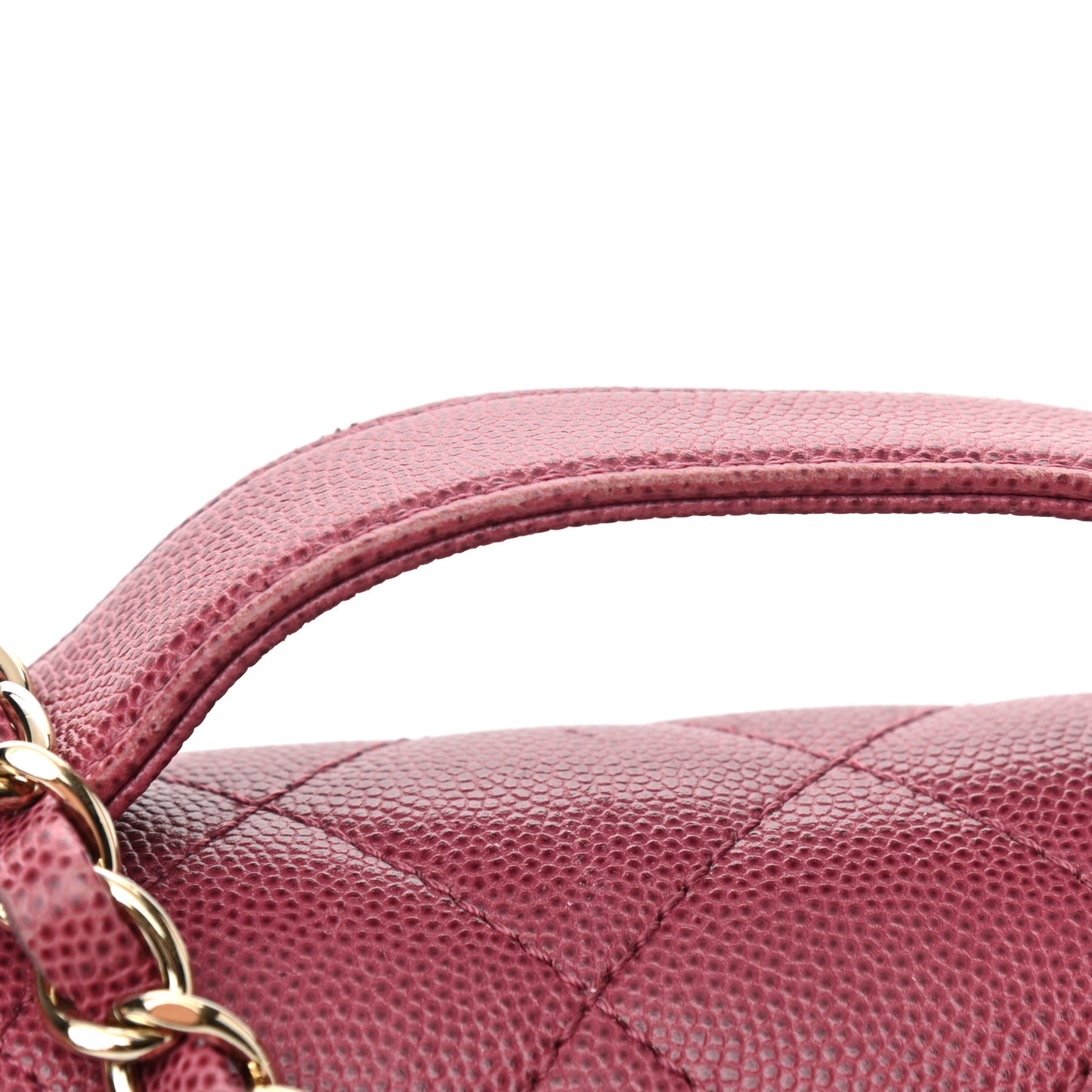 Caviar Quilted Medium Business Affinity Flap Dark Pink