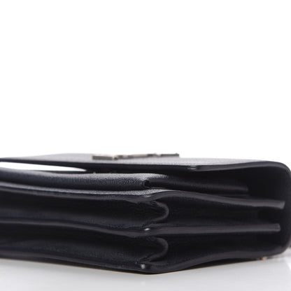 Saint Laurent Grained Calfskin Small Monogram Sunset Navy Blue 7 of 9
