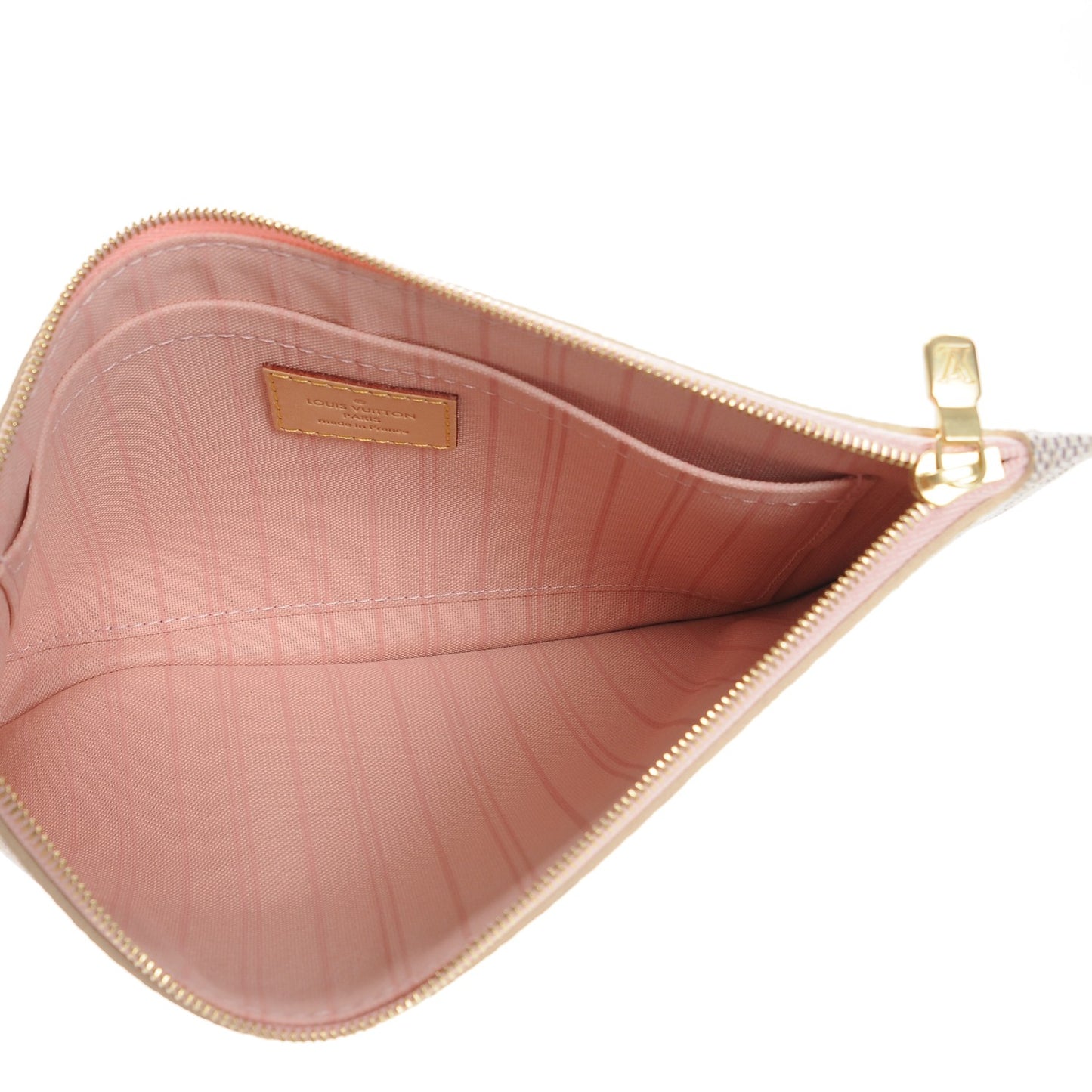 Damier Azur Neverfull MM GM Pochette Rose Ballerine