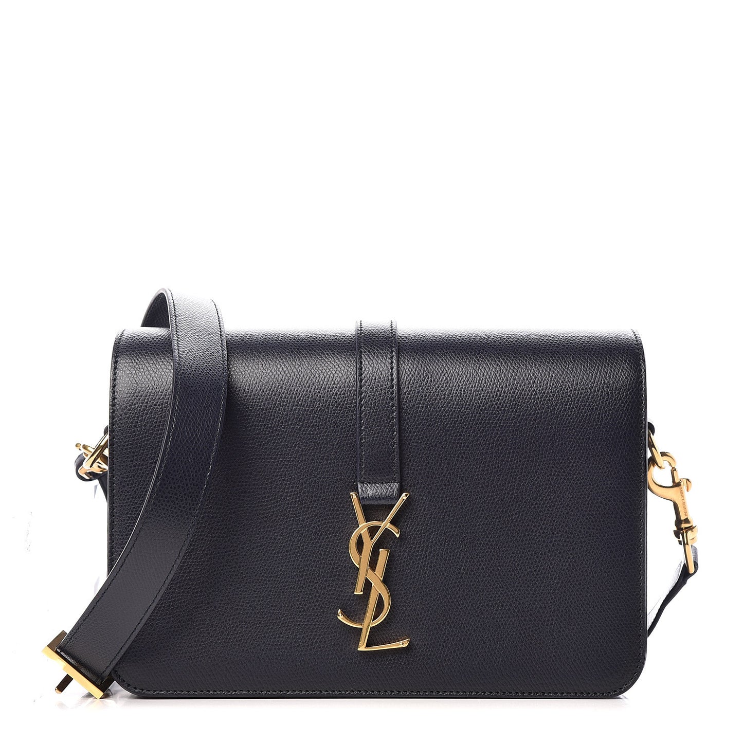 Textured Calfskin Medium Classic Monogram Universite Bag Deep Marine